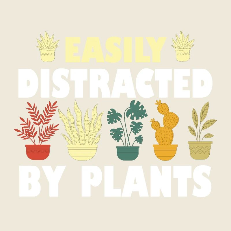 Facilement distrait par les plantes