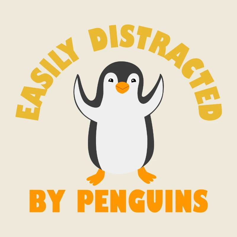 Facilement distrait par les pingouins