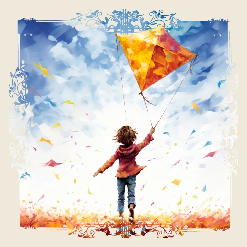 Flying kites is fun