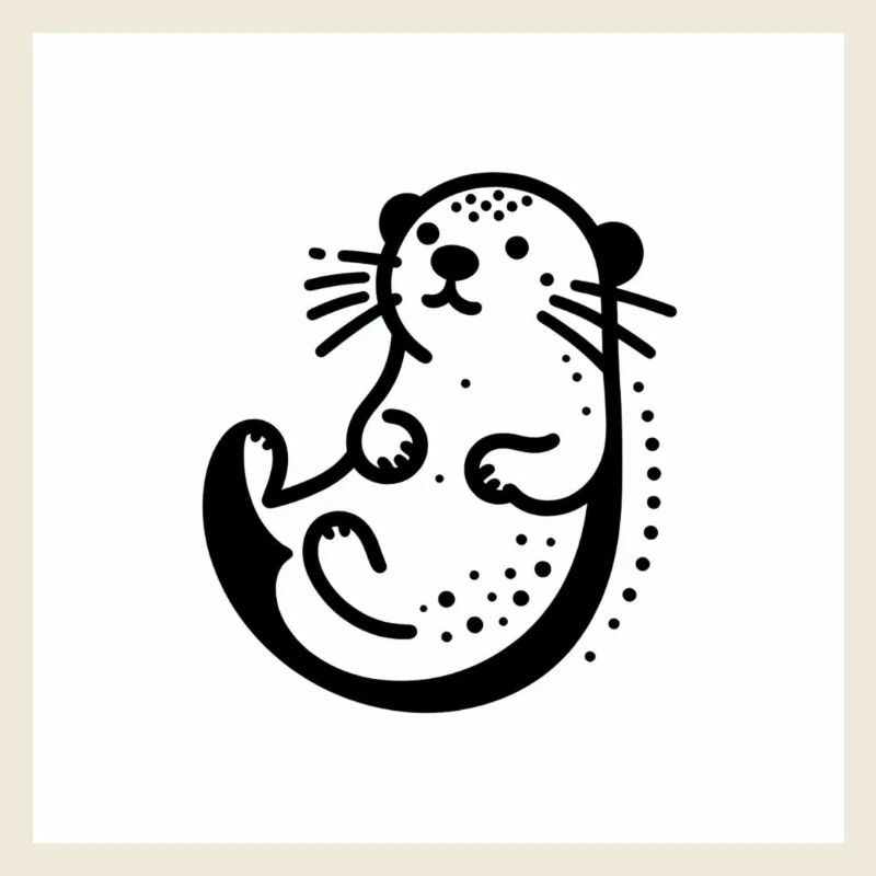 minimalistic Otter