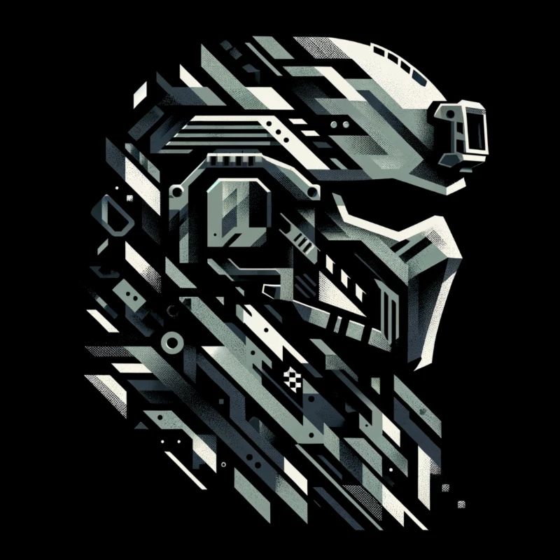 Monochromer Mech-Krieger