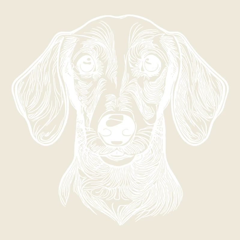 Portrait de teckel mignon pour papa teckel