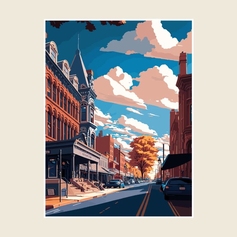 Lancaster County Pennsylvania Reiseposter