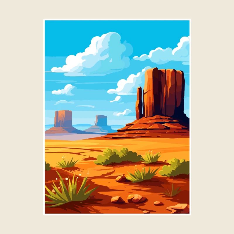 Monument Valley Arizona Wüste Reiseposter