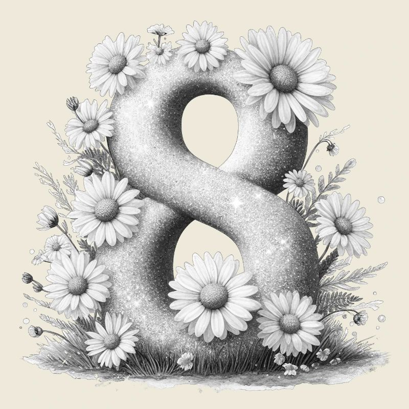 Nr. 8 eit digitale Hintergrundnummer Vektorzeichen Tal