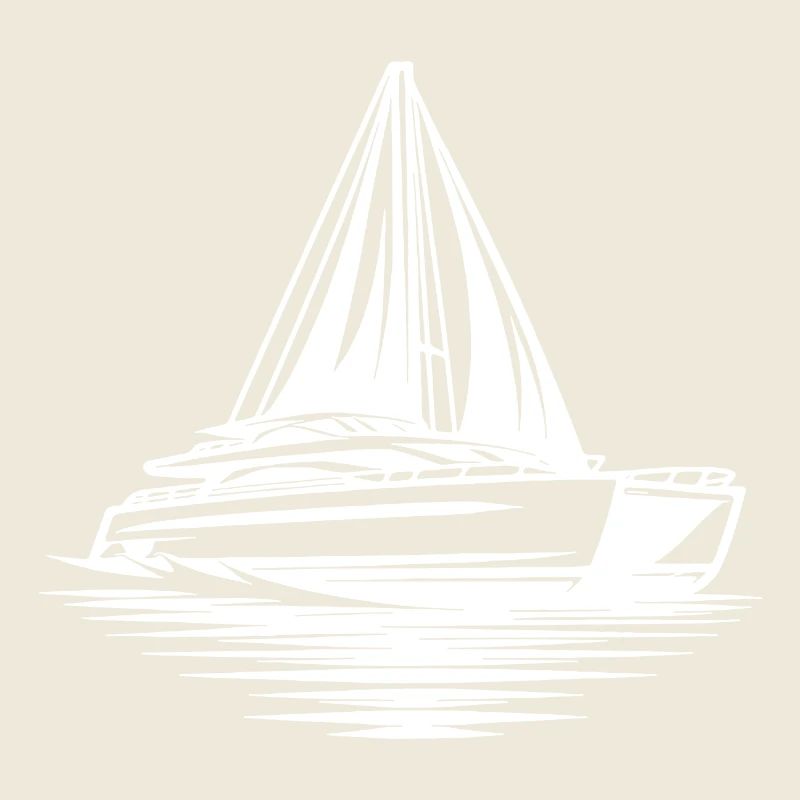 Chic Double Coque Voilier Catamaran Marin