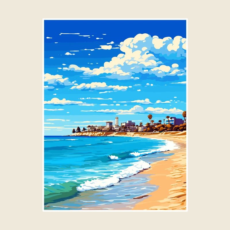 Cottesloe Beach Australien Vintage Reiseposter