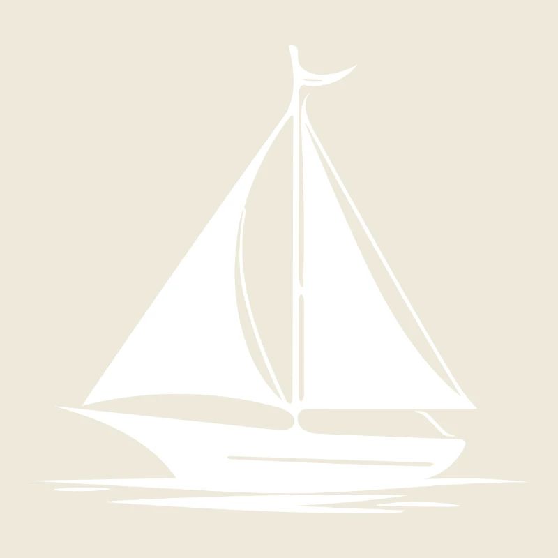 Voilier rapide avec voiles réglées