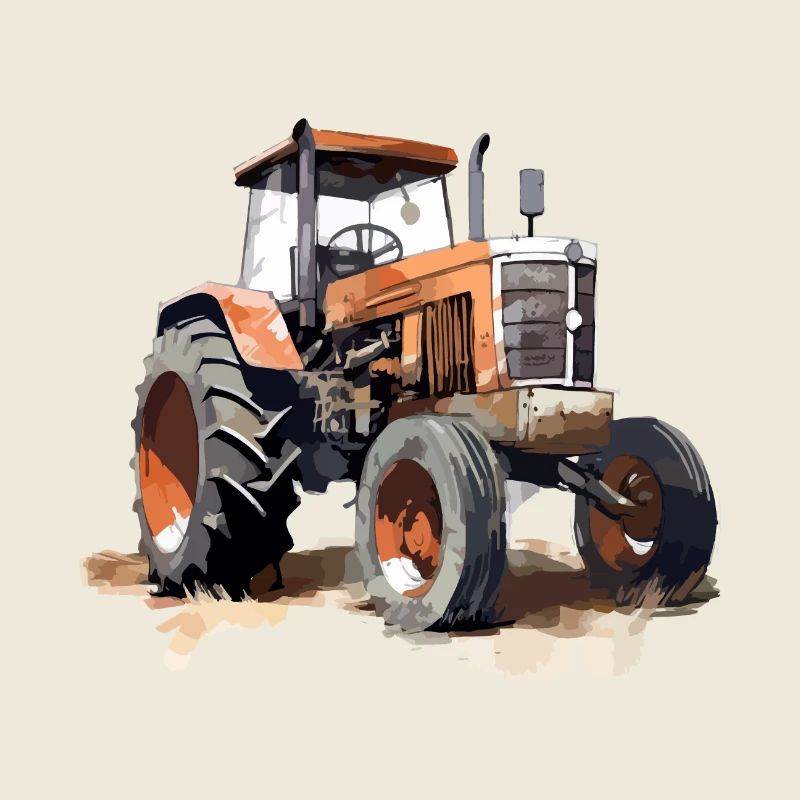 Orange Traktor Nr. 2