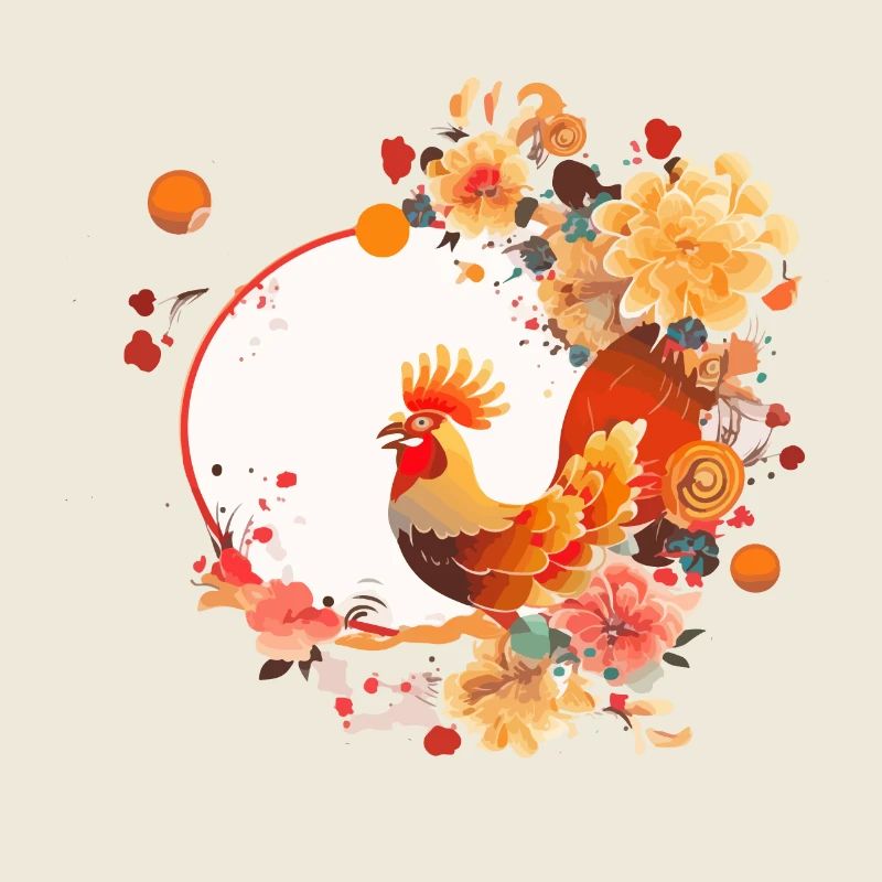Coq du nouvel an chinois