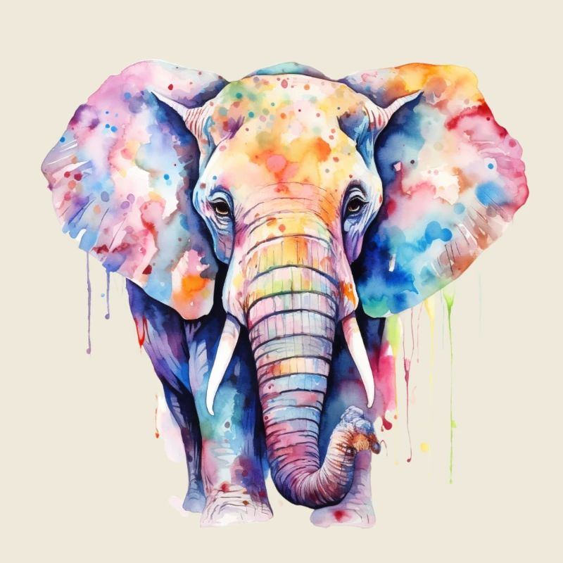 Aquarelle Éléphant