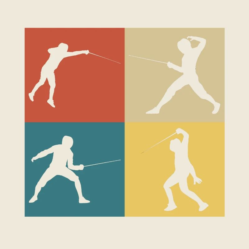 Retro Vintage Fechter