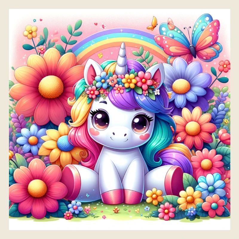 Cartoon Einhorn