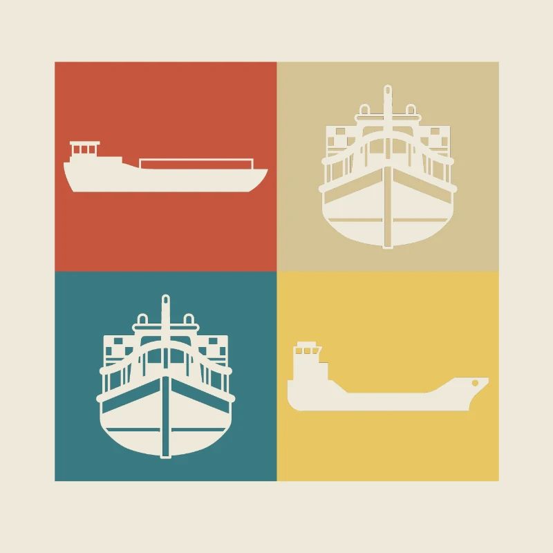 Retro-Vintage-Hausboot