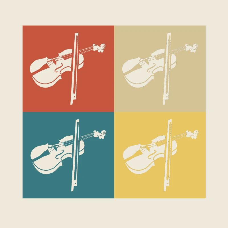 Retro Vintage Violin