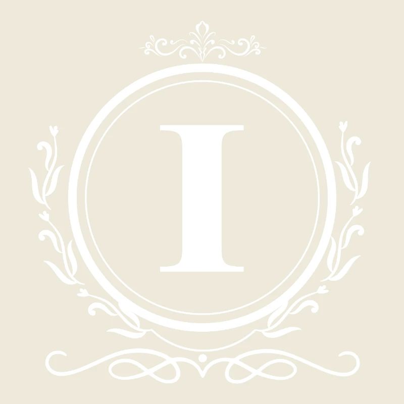 Buchstabe I Dekoration