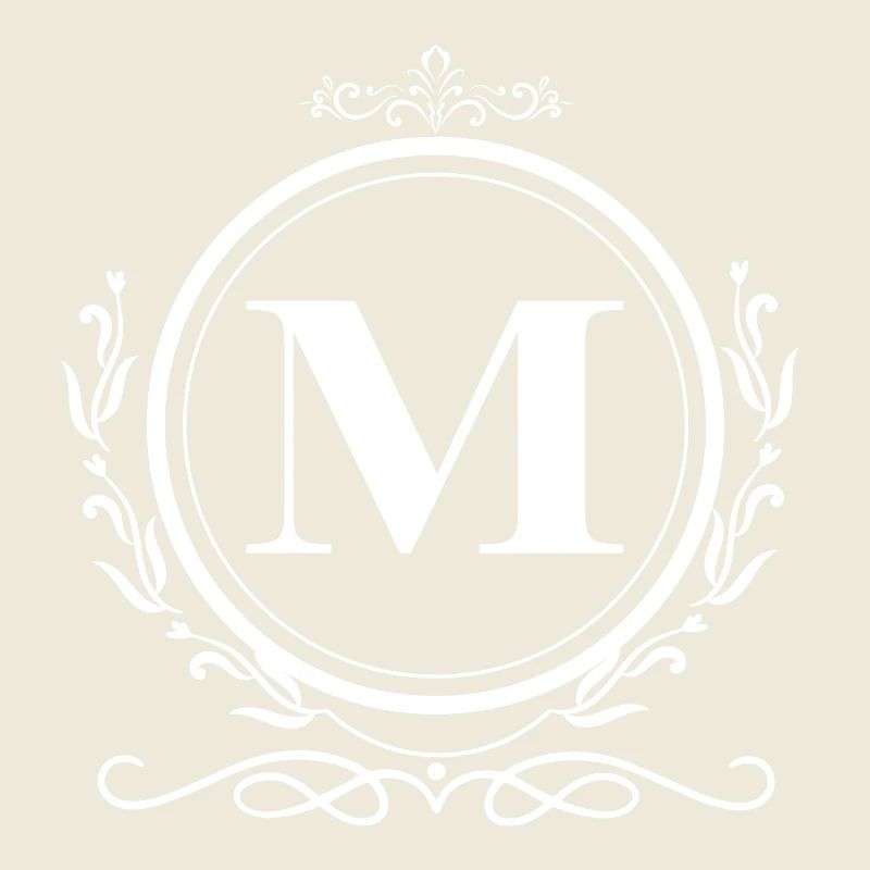 Buchstabe M Dekoration