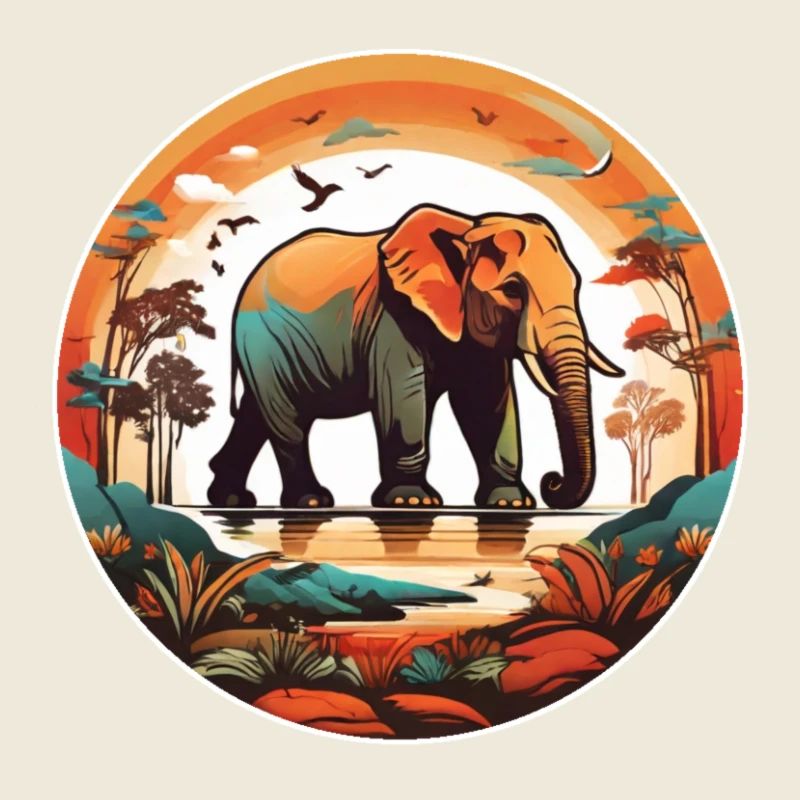 African Elephant Design