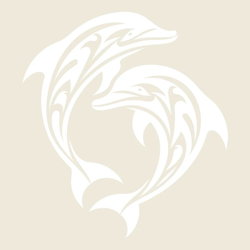 Tribal Tattoo Springende Delfine