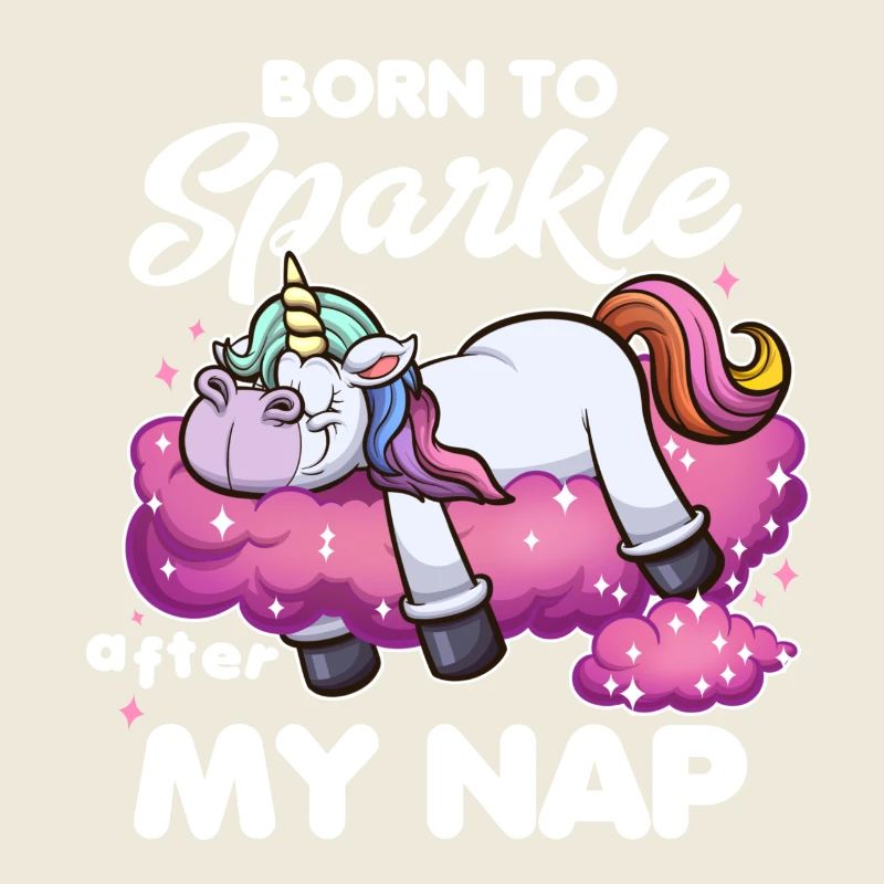 Né pour Sparkle Licorne de dessin animé