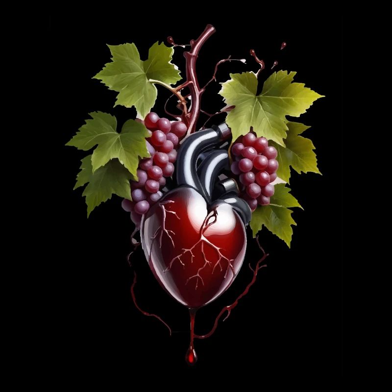 Weintrauben Herz