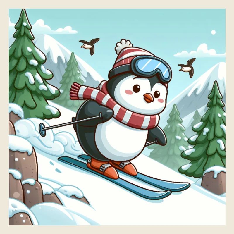 Pingouin de ski