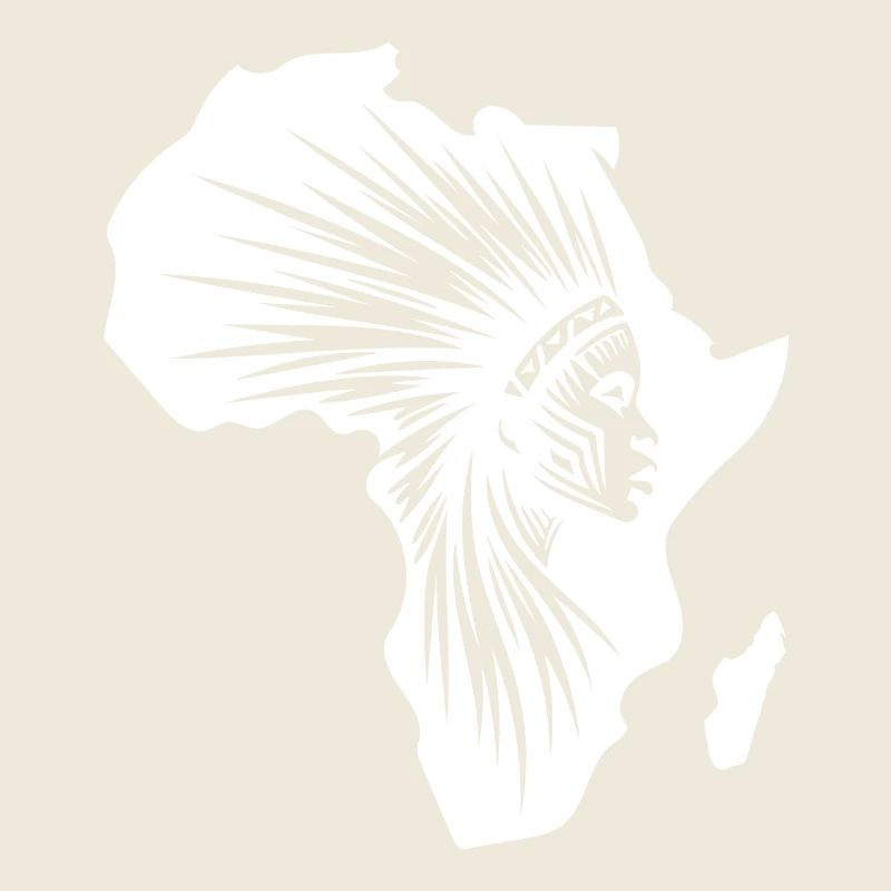 Starker Krieger Schmuck Afrika Krieger Silhouette