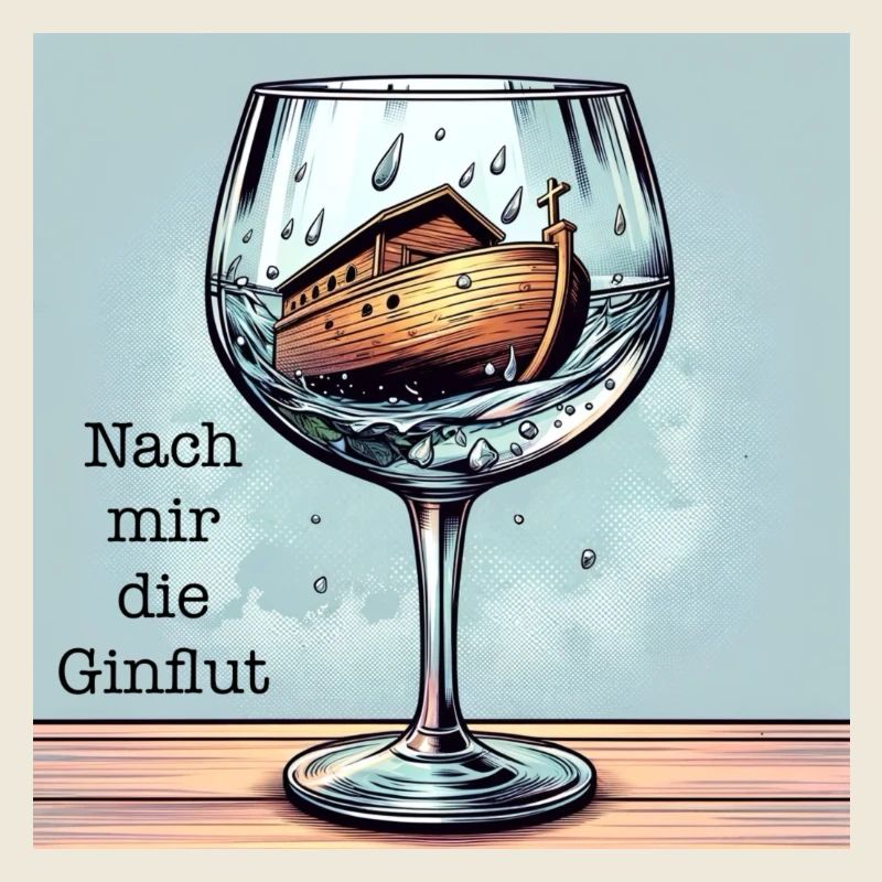 Nach mir die Ginflut - Trinkspruch Gin