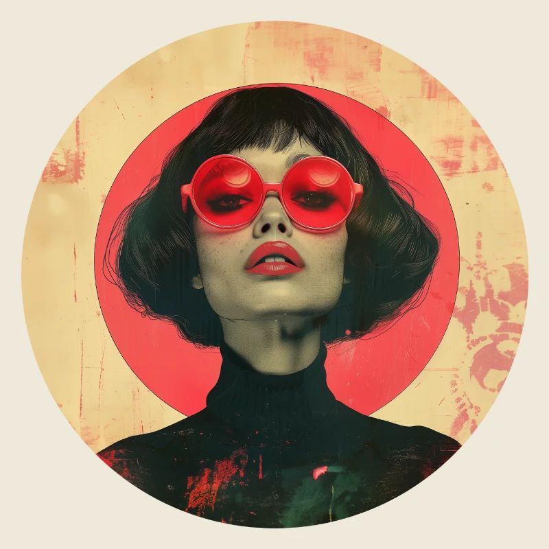 Dame mit Rot