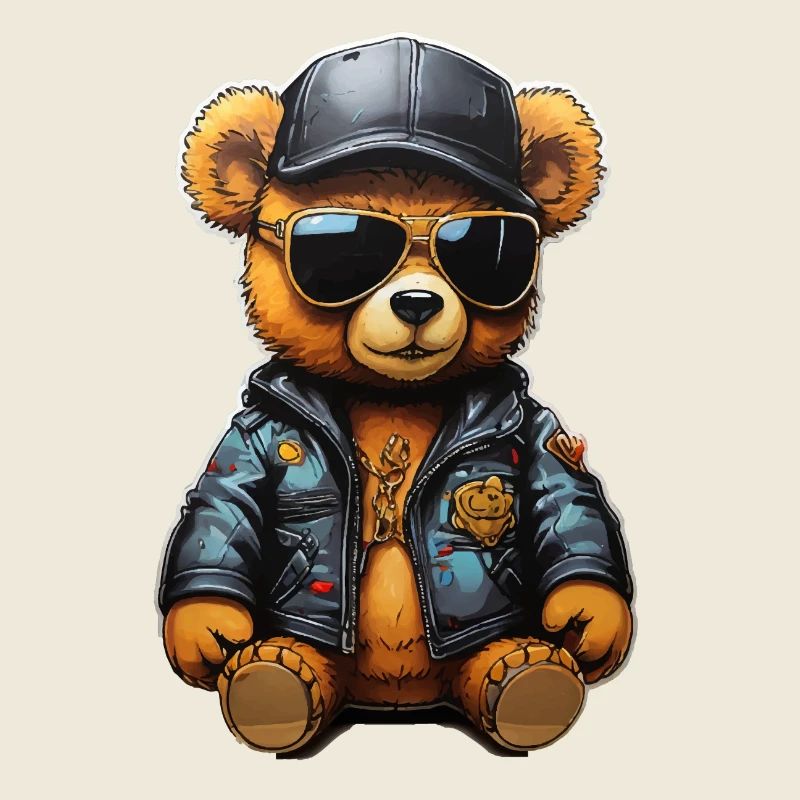 Ours en peluche rappeur Ganster