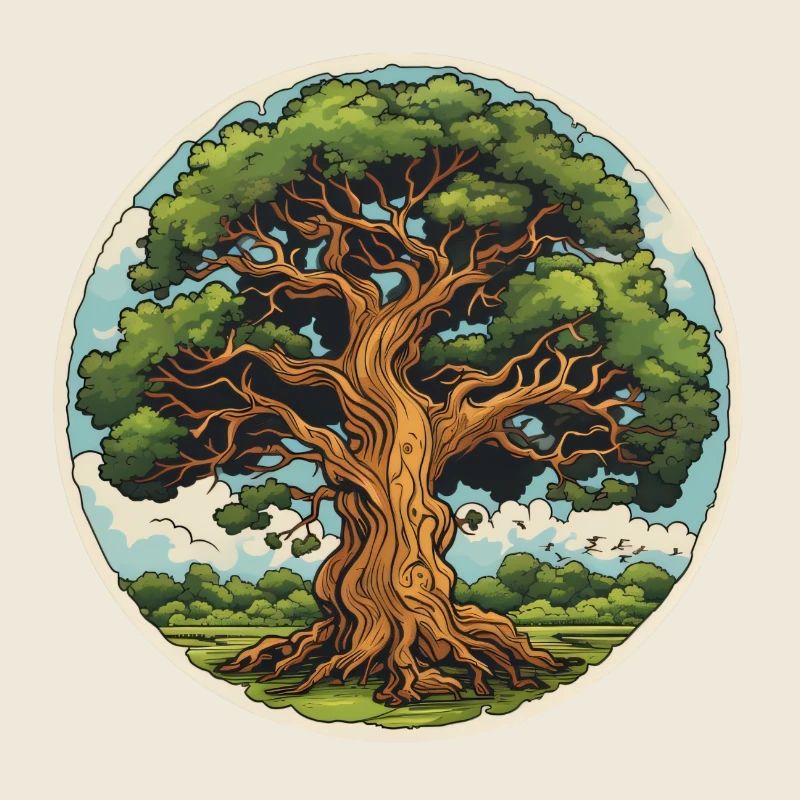 Oak in summer