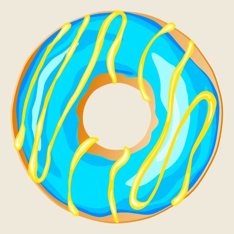 donut drawing dessert donuts cake pastry 1 A