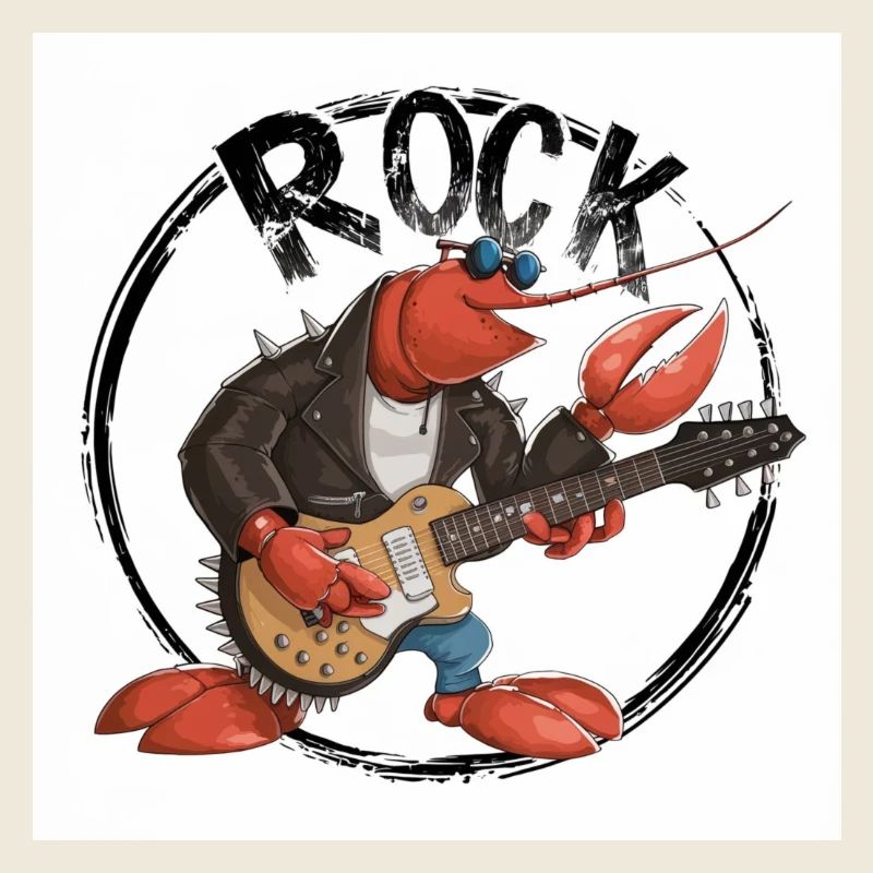 Lobster Playing Guitar
