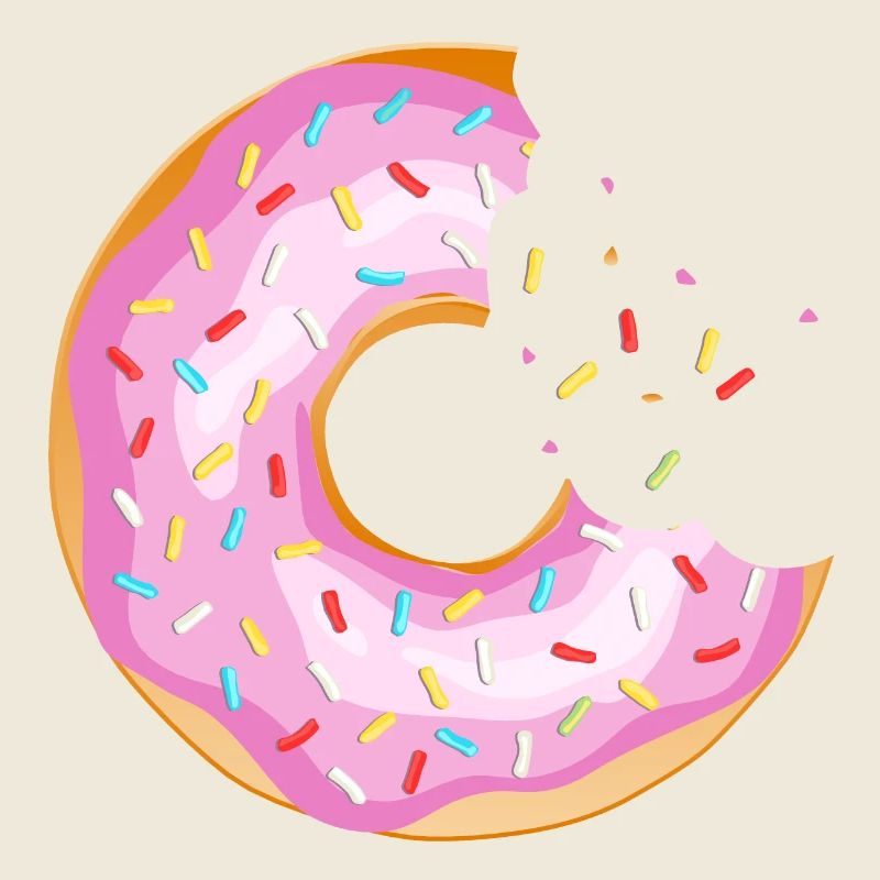 donut crunch eat butcher pastry 12 Q