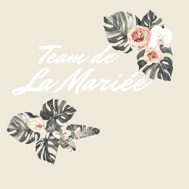 Tropical Floral Bridal Team - Bachelorette Party Gift Idea