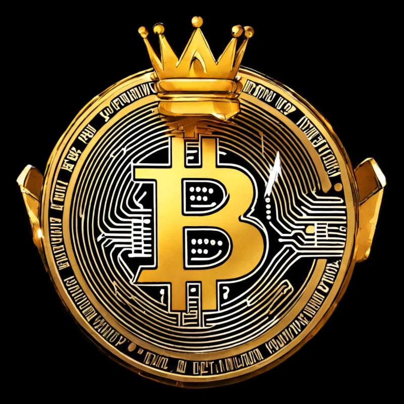 King Bitcoin - Cool Bitcoin Logo