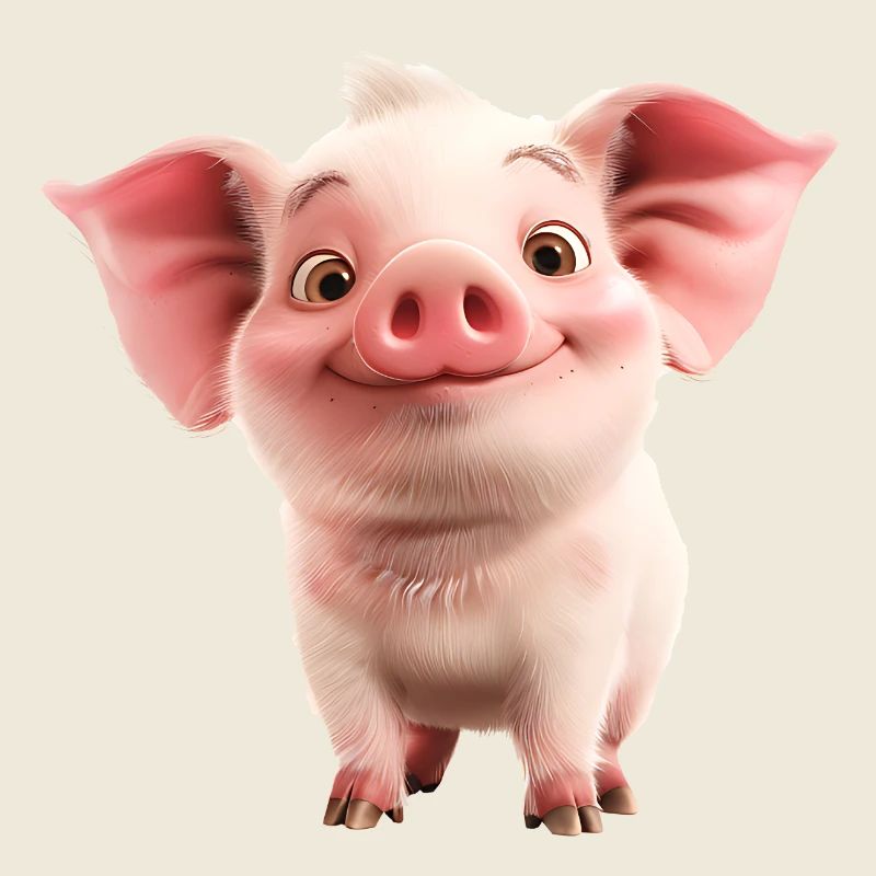Little Cute Piglet