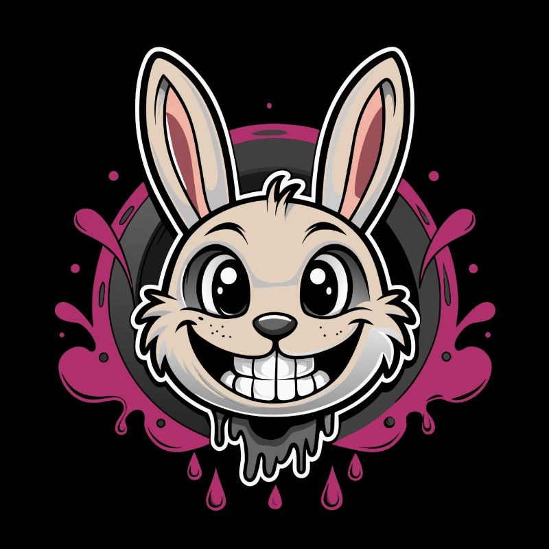 smiling easter bunny
