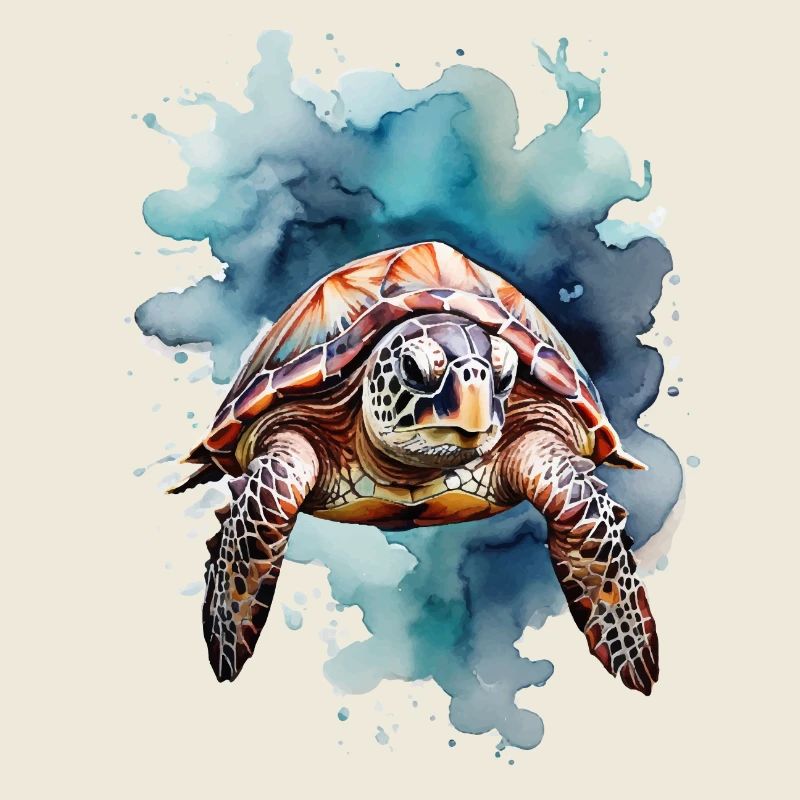 Sea's turtle under water