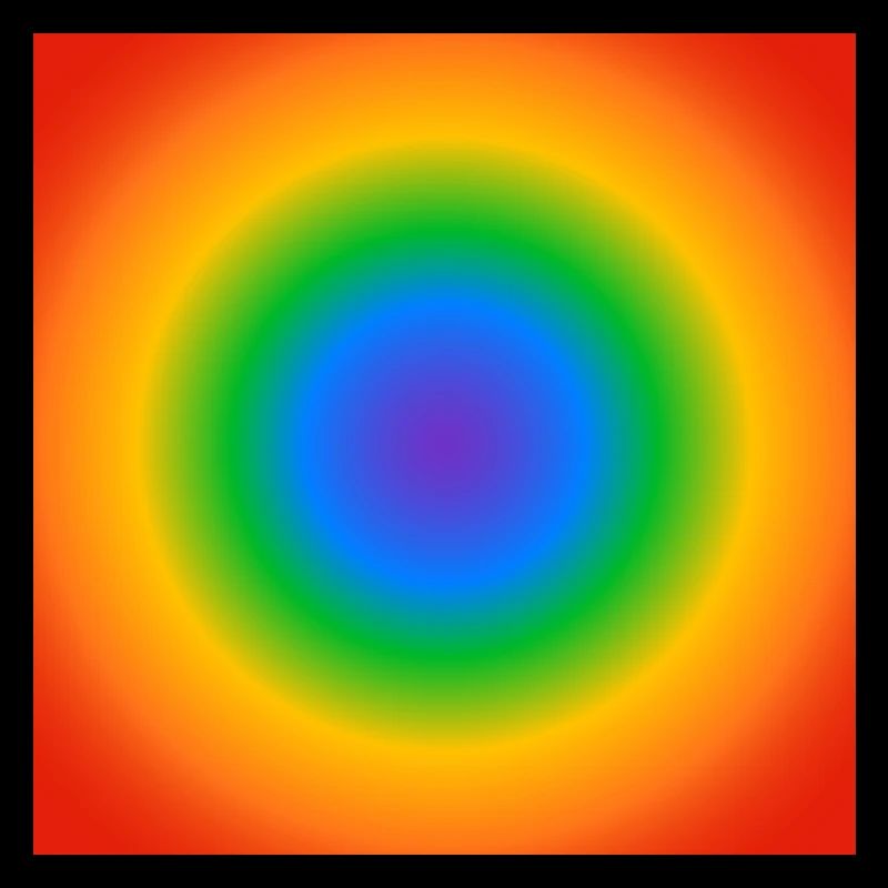 Cercle Arc-en-ciel Dégradé Couleurs Pride Merch