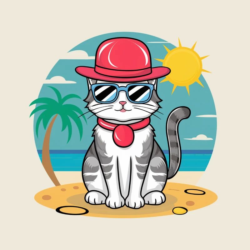 Sommer-Katze