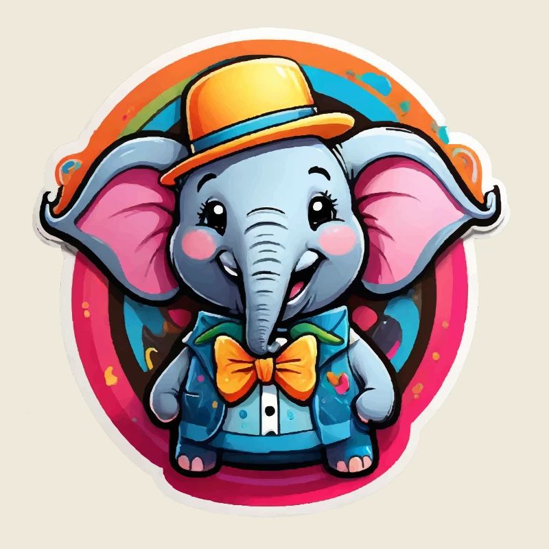 Éléphant comique drôle