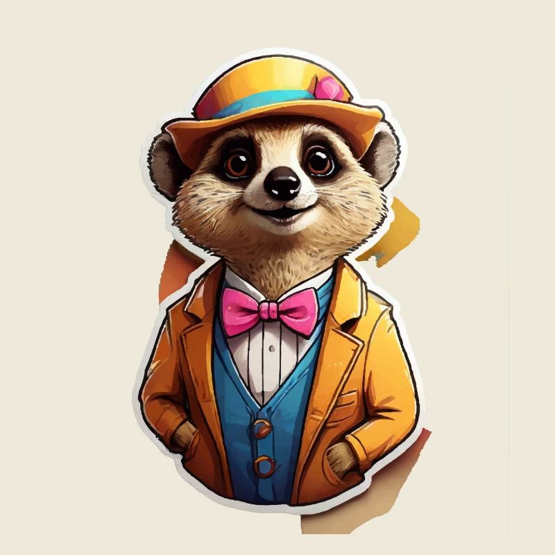 Lustiges Comic Erdmännchen