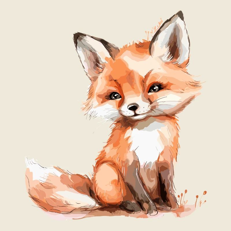 Baby fox, petite renard mignon