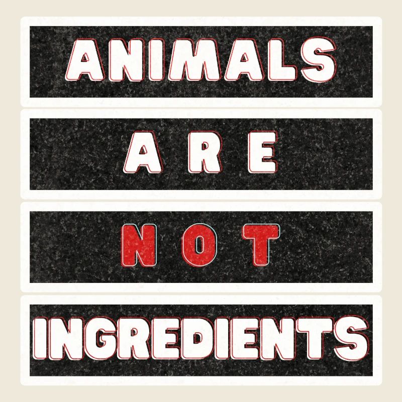 Les animaux ne sont pas des ingrédients grunge