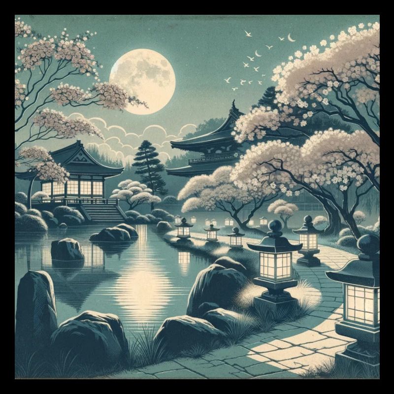 Japan Vintage Nachtszene