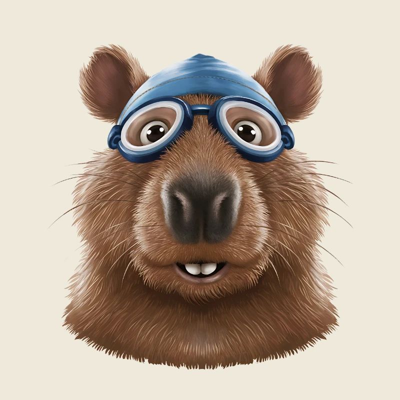Champion de natation Beaver