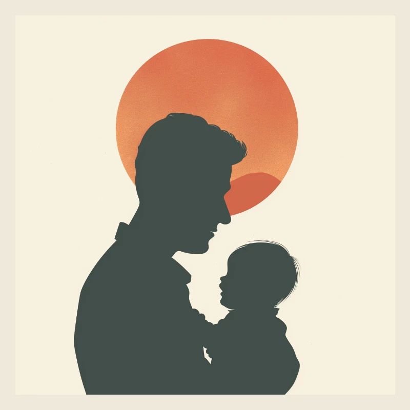 silhouette papa