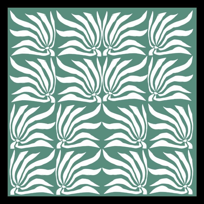 Motif de fleurs géométriques