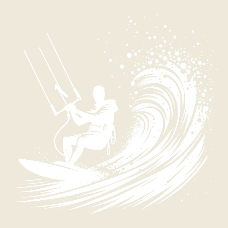 Kite-Surf Sport avec planche - Surfer dans le ciel